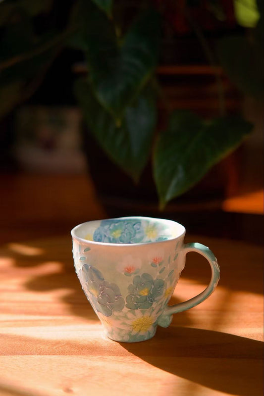 Yuzuriha Flower Mug ( Gift Set)