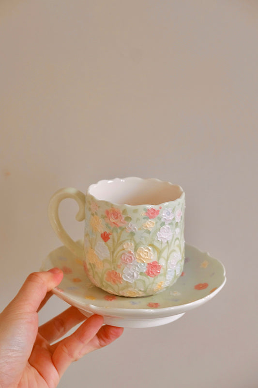 Toto. Rose Cup and Saucer