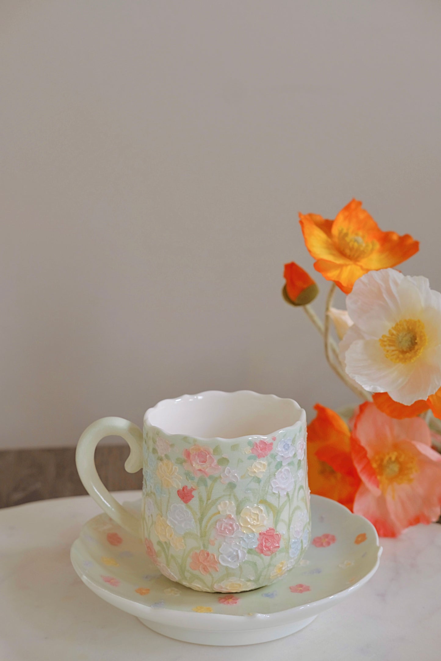 Toto. Rose Cup and Saucer