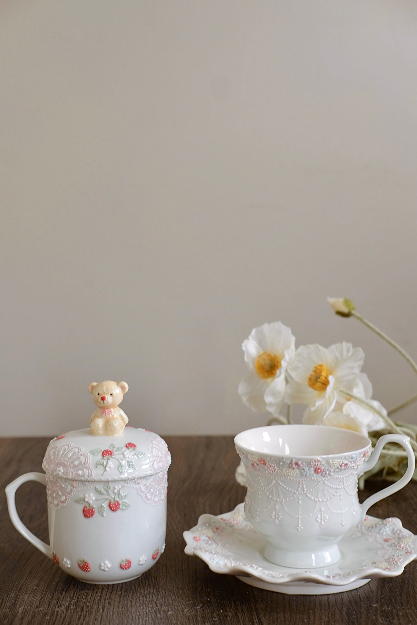 Toto. Blue Cup and Saucer