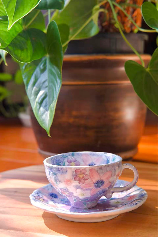 Yuzuriha Flower Coffee Mug