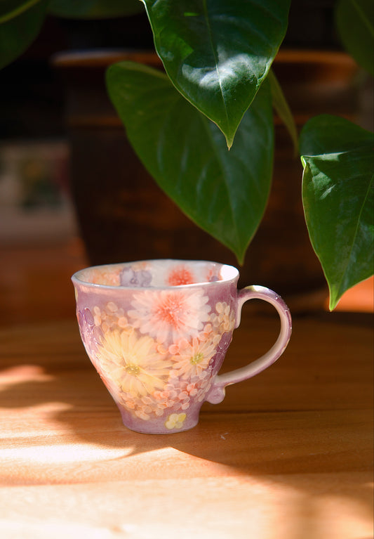 Yuzuriha Flower Mug ( Gift Set)