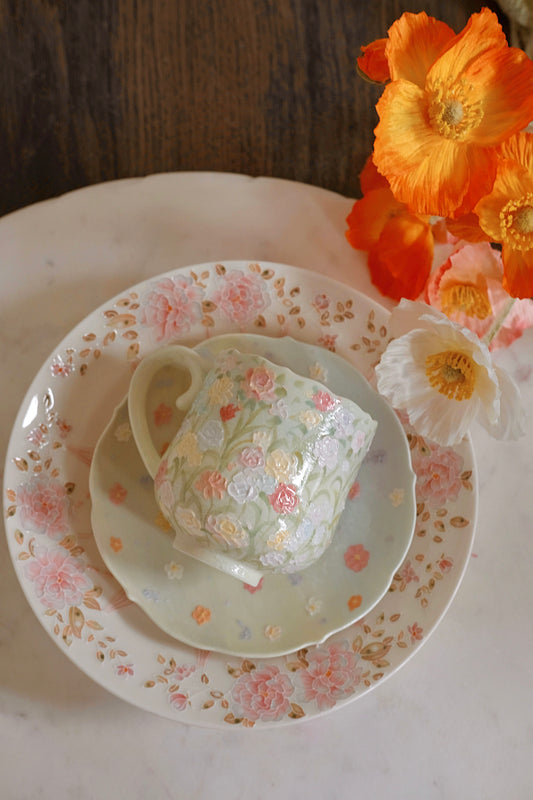 Toto. Rose Cup and Saucer