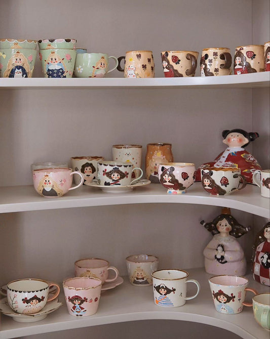 PiPi Pink Girl Coffee Cup