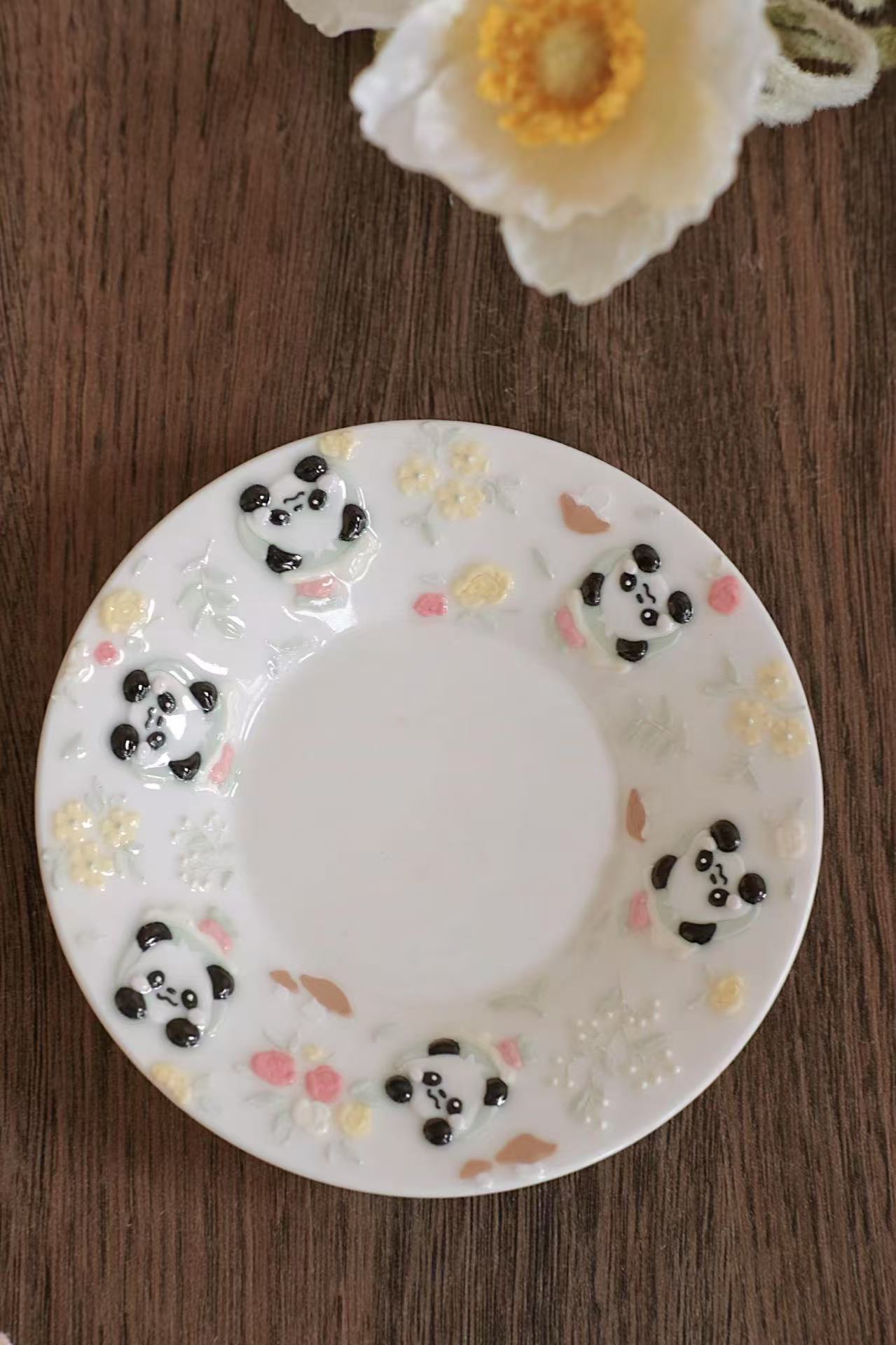 Toto. Panda Cup and Saucer