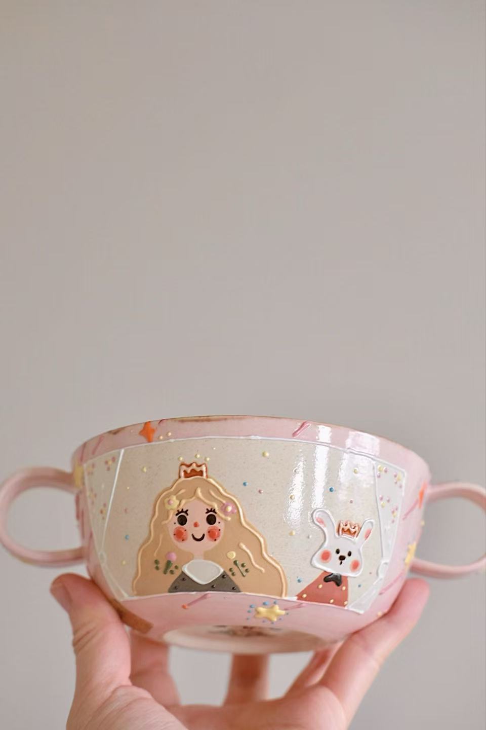 Double Sided Pipi Girl with Kitten and Bunny