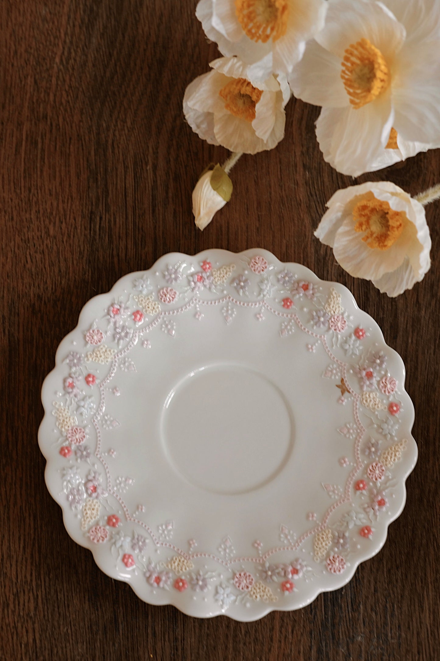 Toto. Strawberry Cup and Saucer