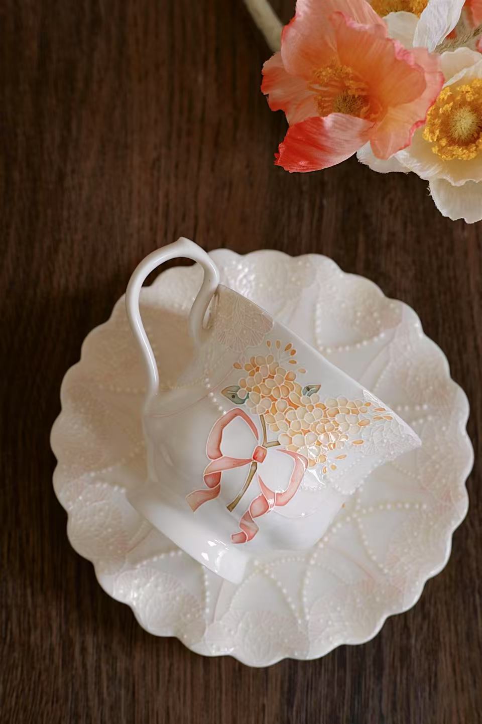 Toto. Flower Cup and Saucer