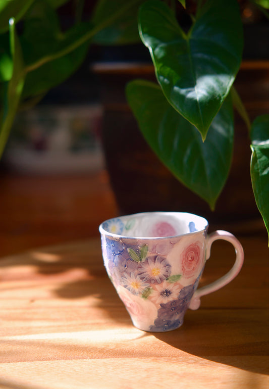 Yuzuriha Flower Mug ( Gift Set)