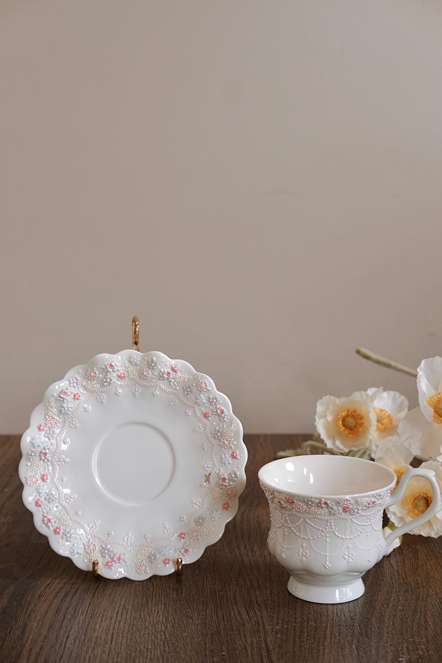 Toto. Blue Cup and Saucer