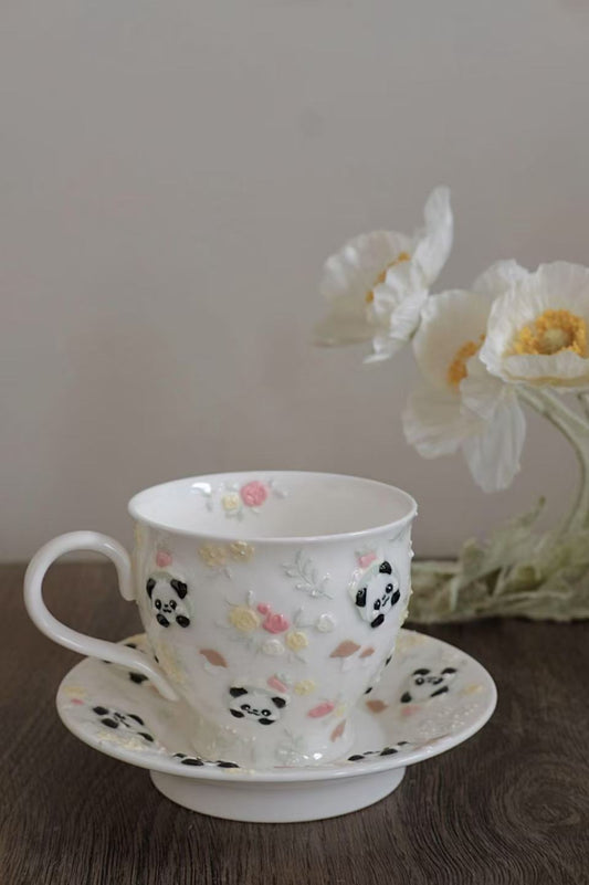 Toto. Panda Cup and Saucer