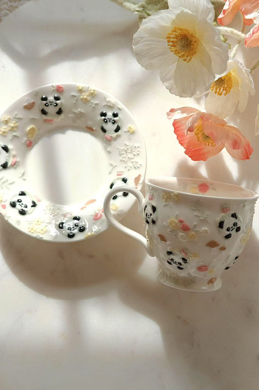 Toto. Panda Cup and Saucer