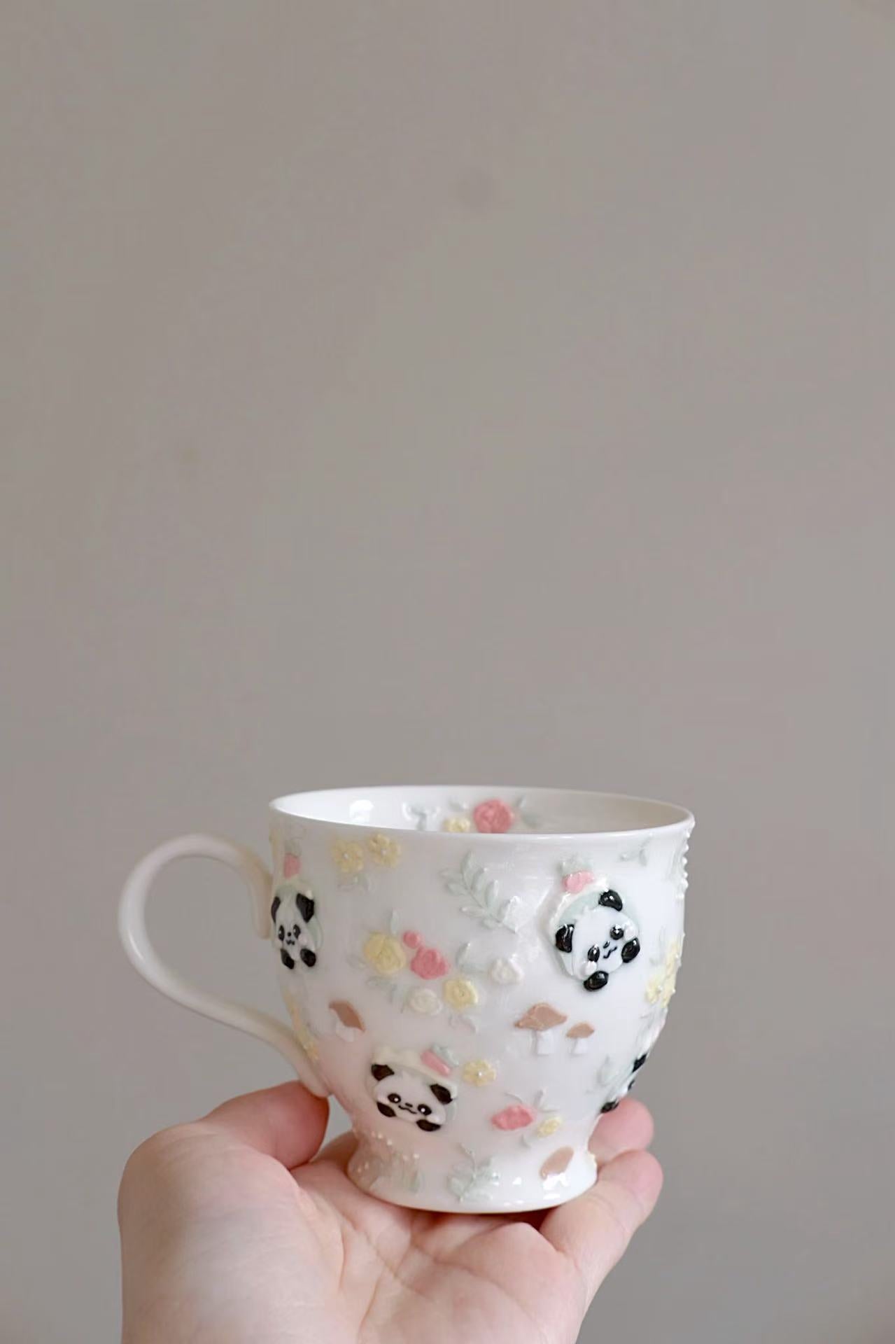 Toto. Panda Cup and Saucer