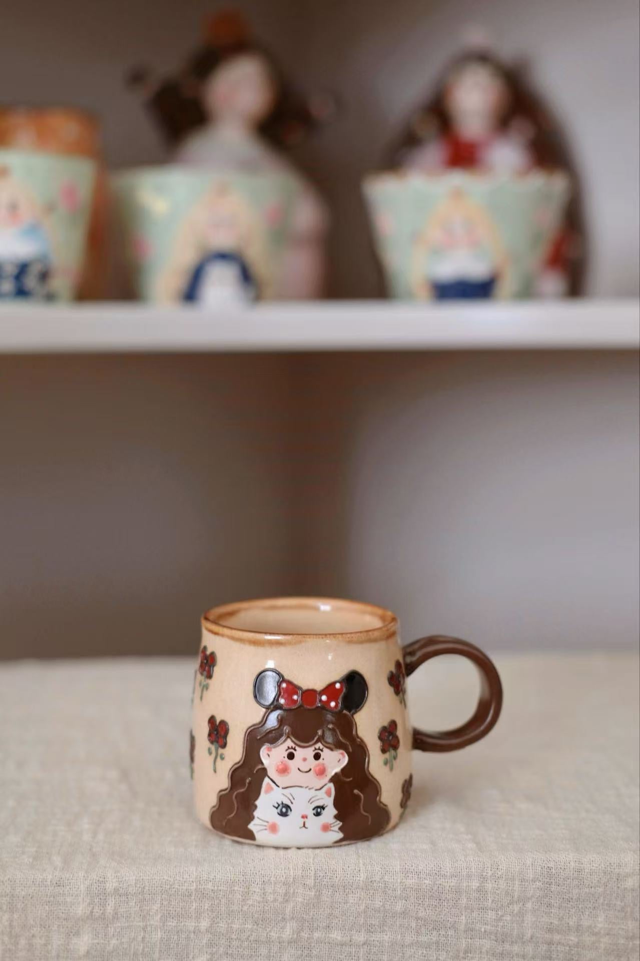 Pipi Girl Coffee Cup- Double Sided