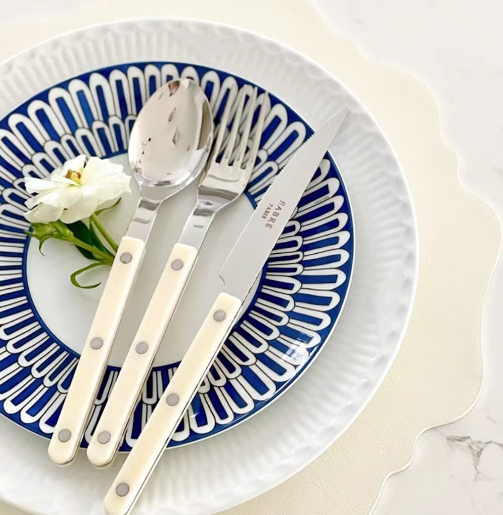 Sabre Bistrot Shiny Flatware - Ivory