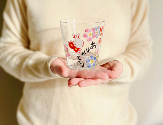 Yudachi Mt Fuji Bunny Tumbler in Wooden Box