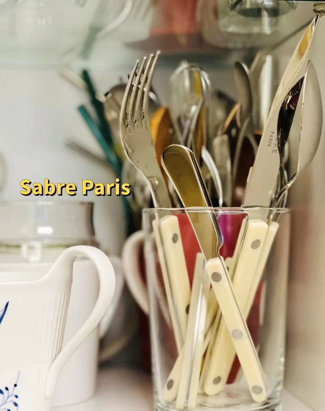Sabre Bistrot Shiny Flatware - Ivory