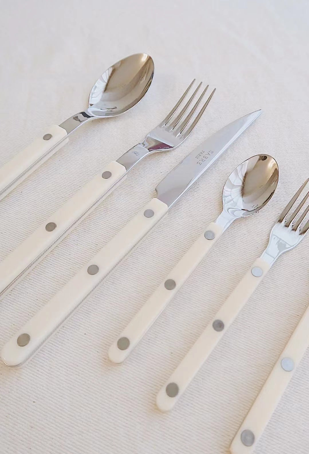 Sabre Bistrot Shiny Flatware - Ivory