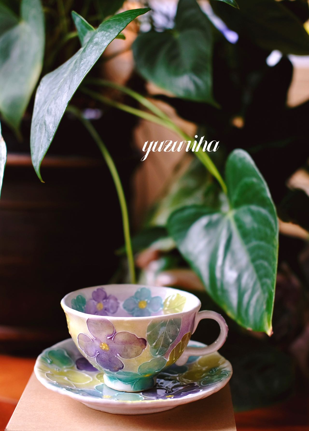 Yuzuriha Flower Coffee Mug Lucky flower-Green