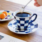 Arita ware Checkerboard Coffee Cup(Gift Box)