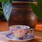 Yuzuriha Flower Coffee Cup Set