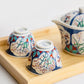 Arita Ware Handdraw Flower Teapot Set