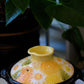 Yuzuriha Series Handmade Pot with Flower -Donabe Size 6