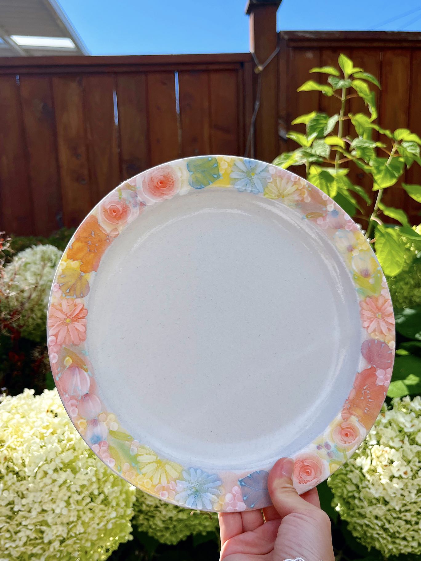 Yuzuriha Flower Scenery Plate