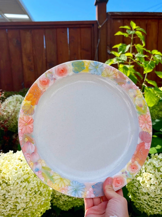 Yuzuriha Flower Scenery Plate