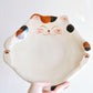 Hasami Ware Handcraft Big Cat Plate