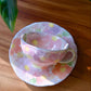 Yuzuriha Flower Coffee Cup Set