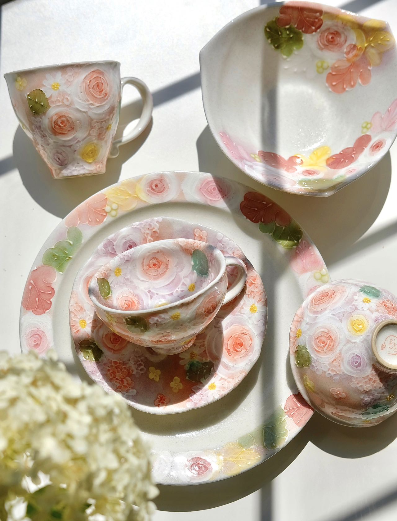 Yuzuriha Flower Mug ( Gift Set)