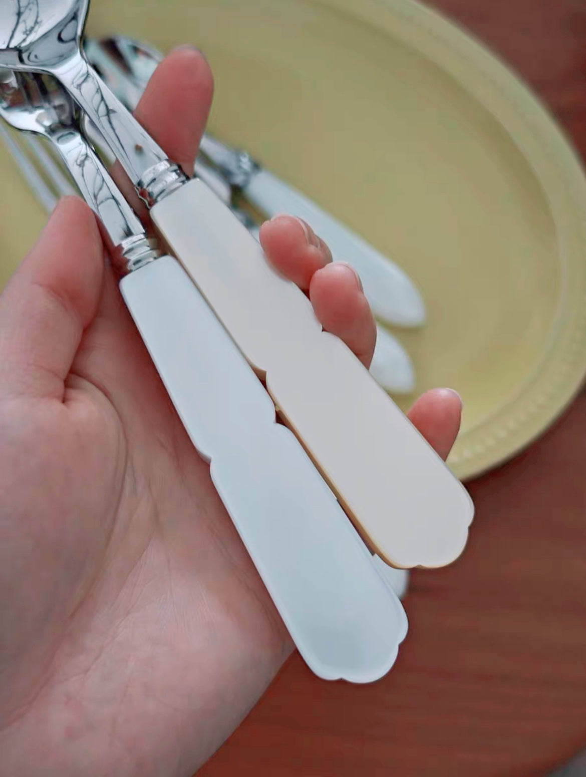 Sabre GUSTAVE Cutlery - Pearl  4 Pieces