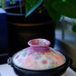 Yuzuriha Series Handmade Pot with Flower -Donabe Size 6