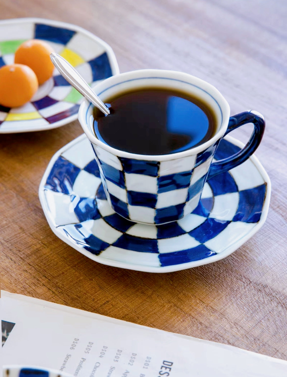 Arita ware Checkerboard Coffee Cup(Gift Box)