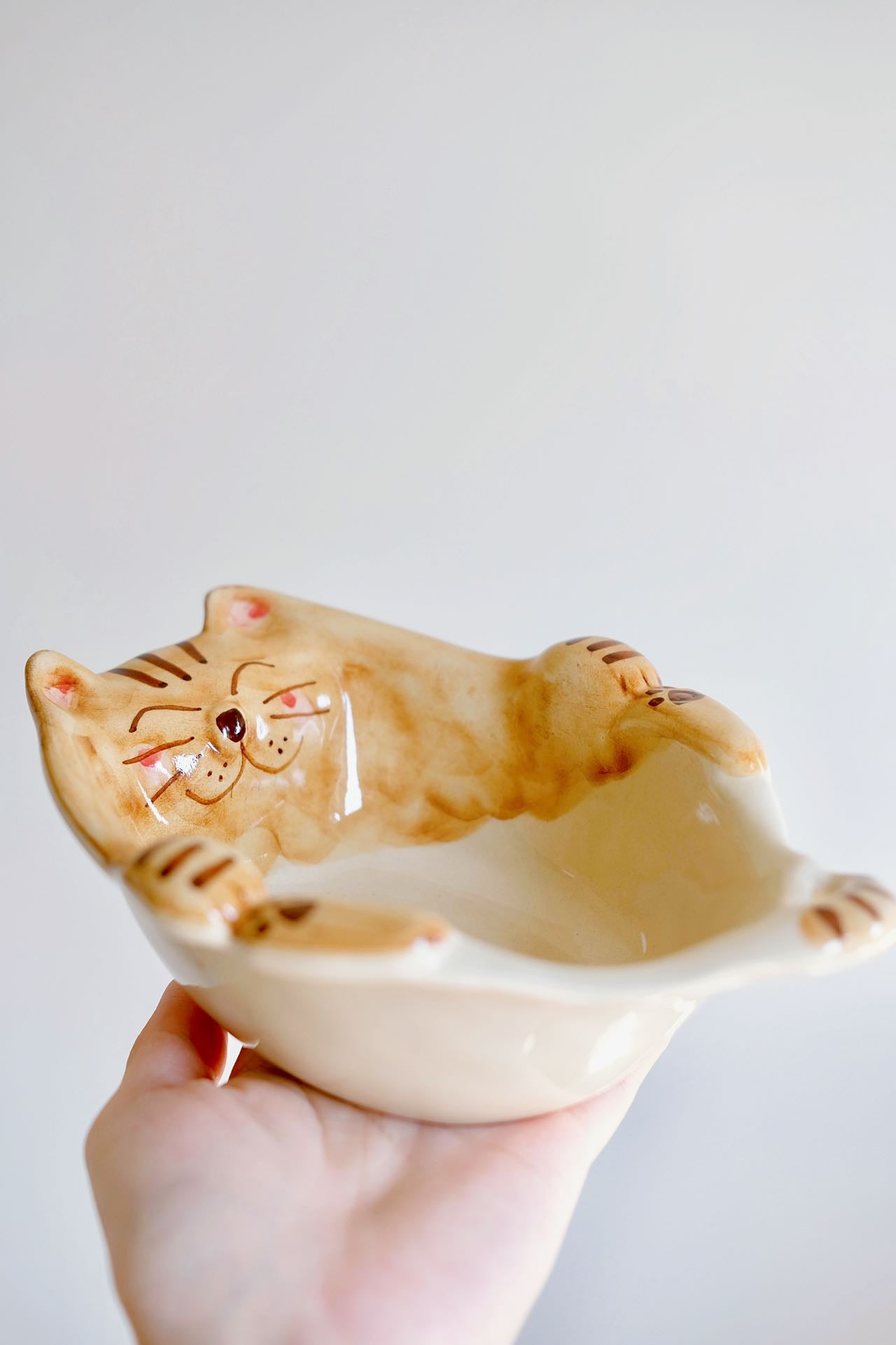 Hasami Ware Handcraft Cat Bowl