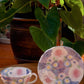 Yuzuriha Flower Coffee Cup Set
