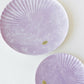 Arita Ware Foam Makeup Katagiku Carving Purple Plate