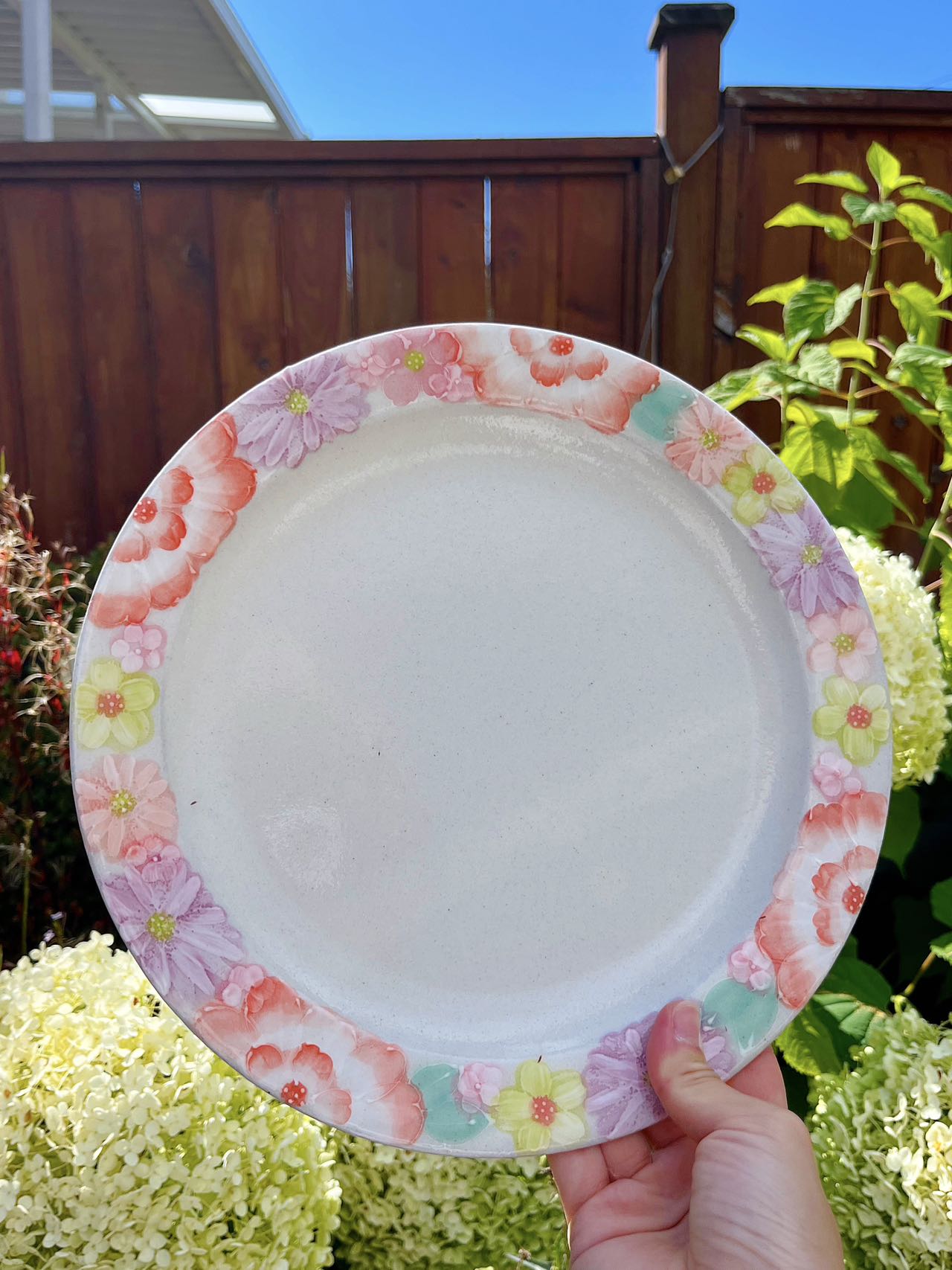 Yuzuriha Flower Scenery Plate