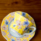 Arita Ware Artist Yellow Coffee Cup with Yellow Flower