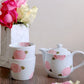 Arita Ware Hand Painted Peach Tea Set