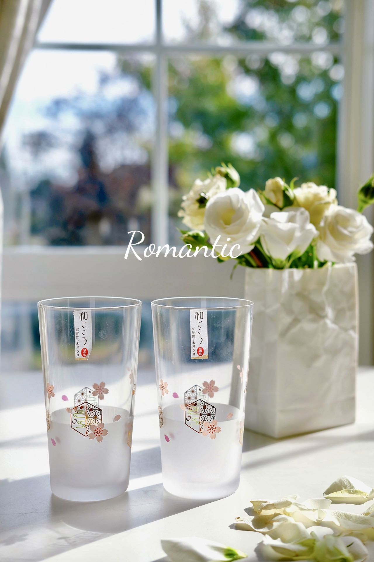 Toyo-Sasaki Wa-gokoro Sakura Glasses in Pairs(Gift Box)