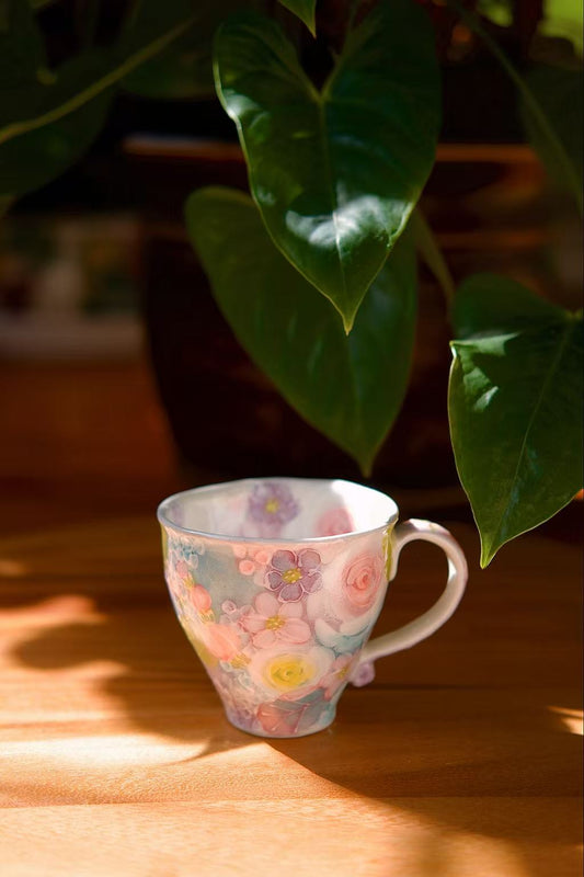 Yuzuriha Flower Mug ( Gift Set)