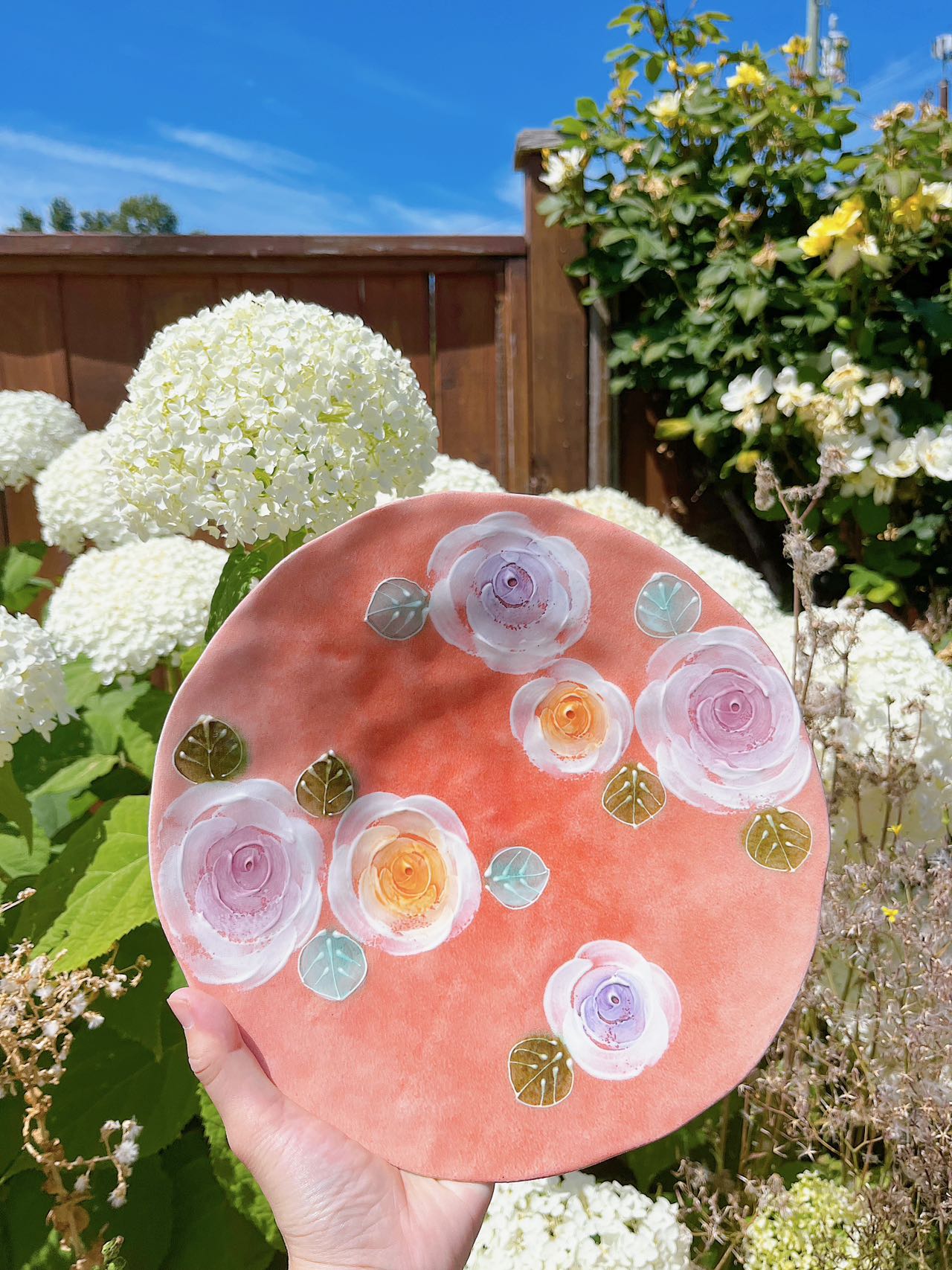 Yuzuriha Flower Plate