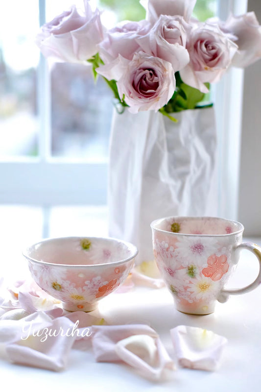 Yuzuriha Flower Mug ( Gift Set)