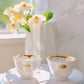 Arita hite Peony Teapot with Two Teacups (Gift Box）