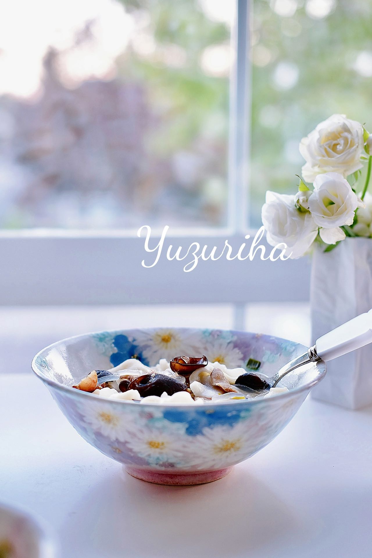 Yuzuriha Flower Soup bowl