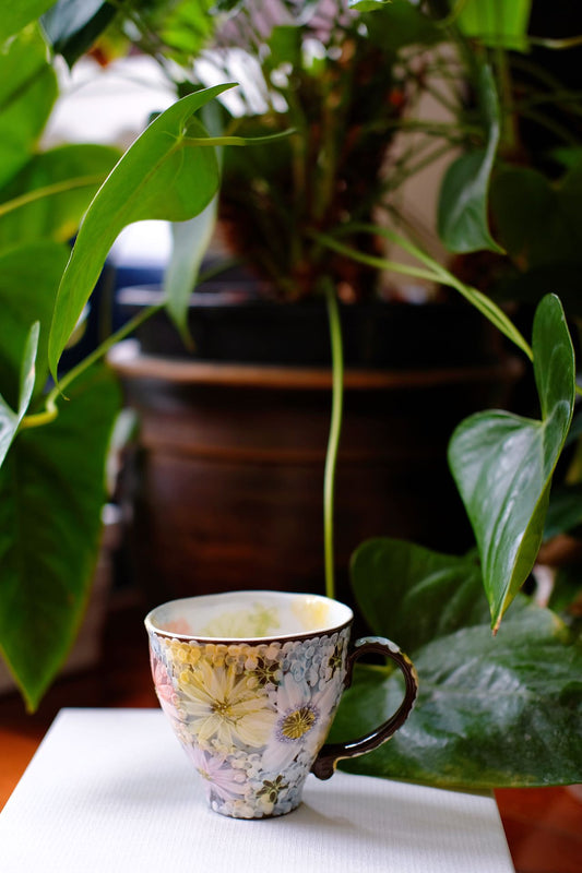 Yuzuriha Flower Mug ( Gift Set)