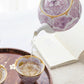 Arita Golden Purple Peony Pots