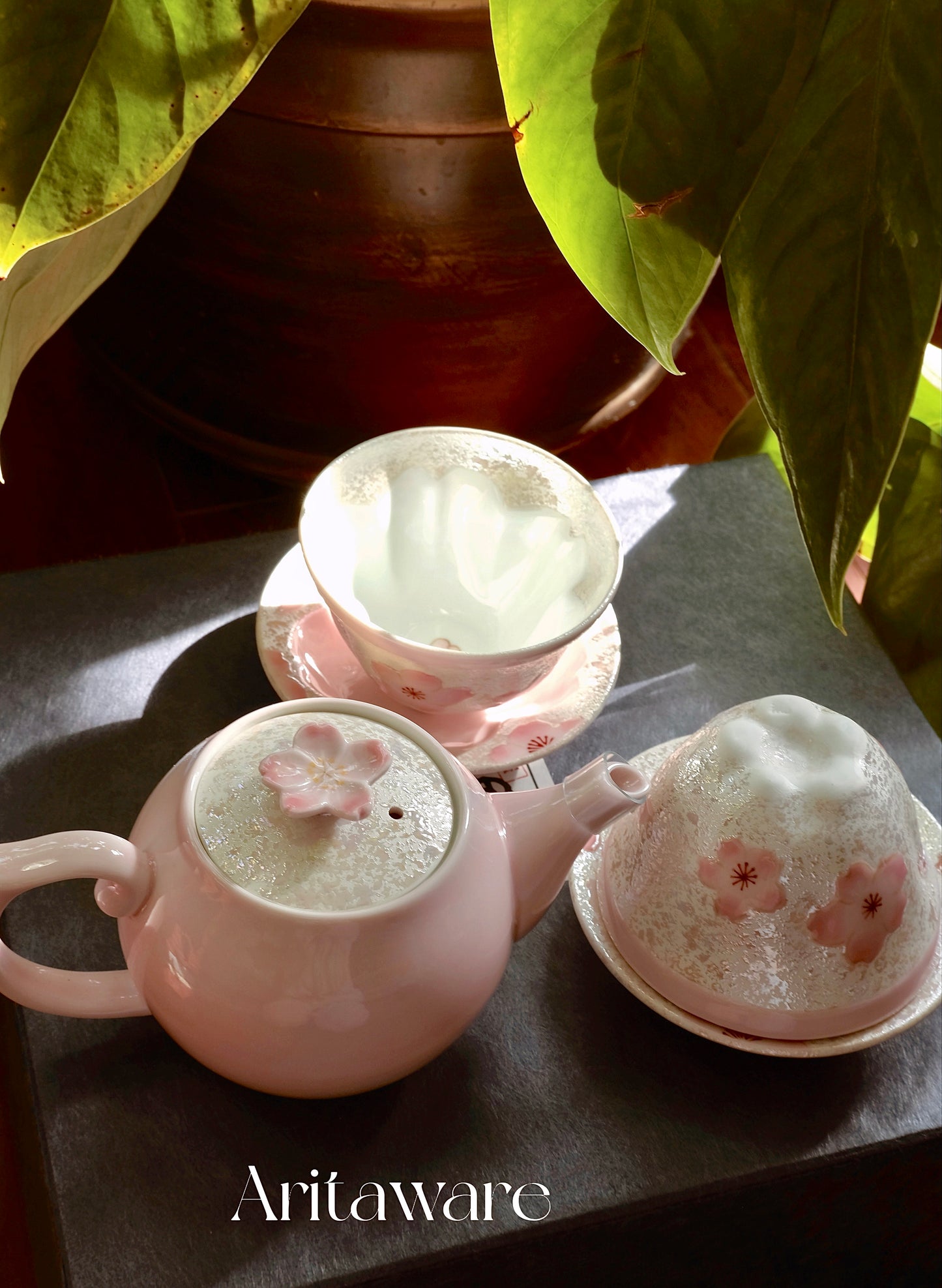 Arita ware Taseigama cherry blossom pink 5 set-New Series